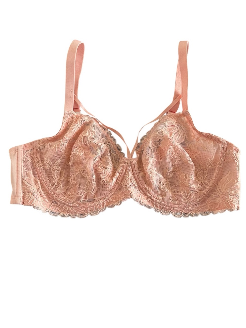 HSIA Sexy Underwire Unlined Lace Strappy Demi Bra Size 36 C